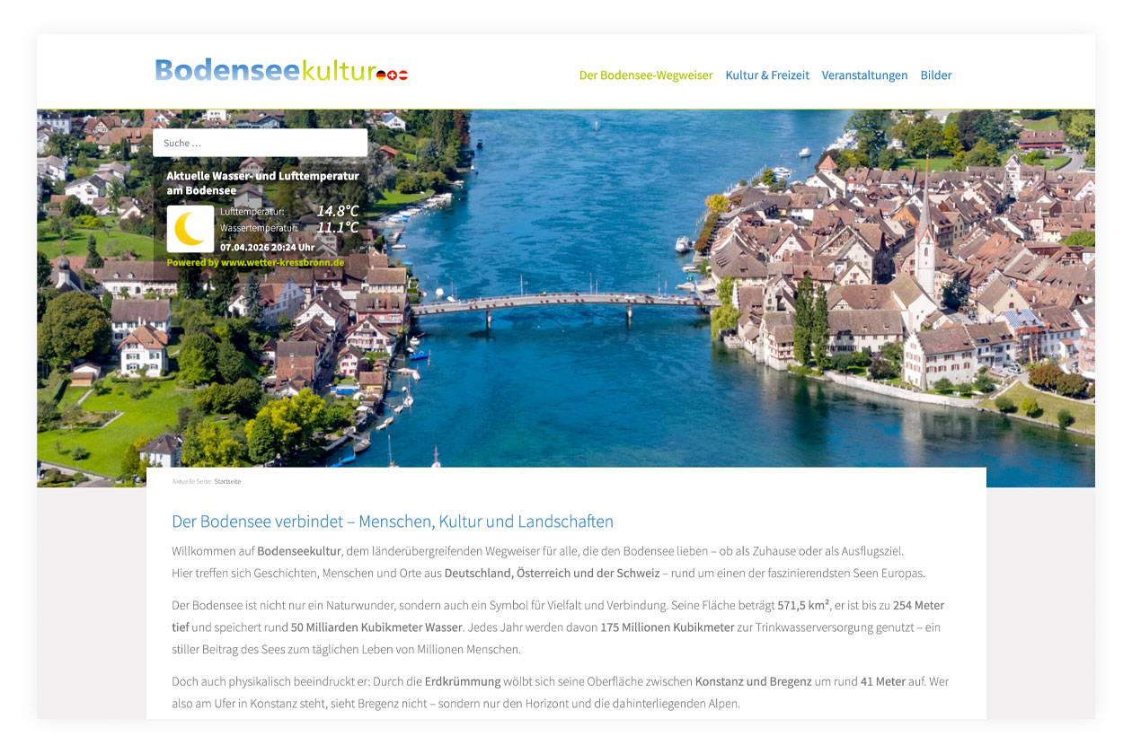 Referenz Webdesign Bodenseekultur